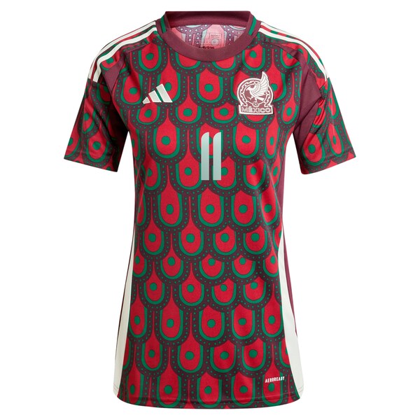 Santiago Giménez Mexico National Team adidas Women's 2024 Home Replica Player Jersey - Burgundy