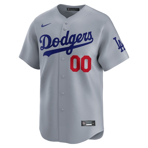 Los Angeles Dodgers Nike  Road Limited Custom Jersey – Gray