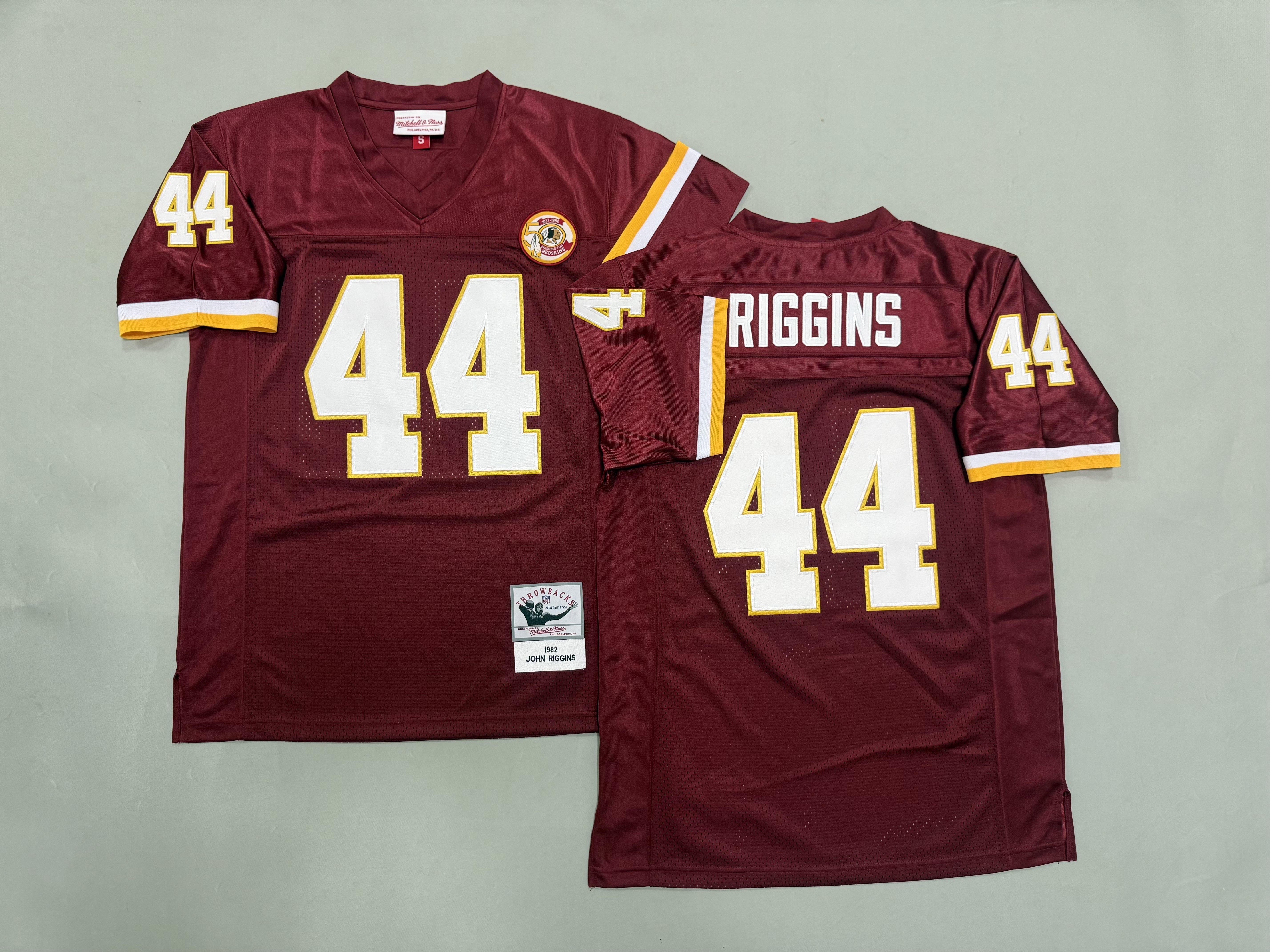 John Riggins Washington Redskins Authentic Throwback Retired Player Jersey