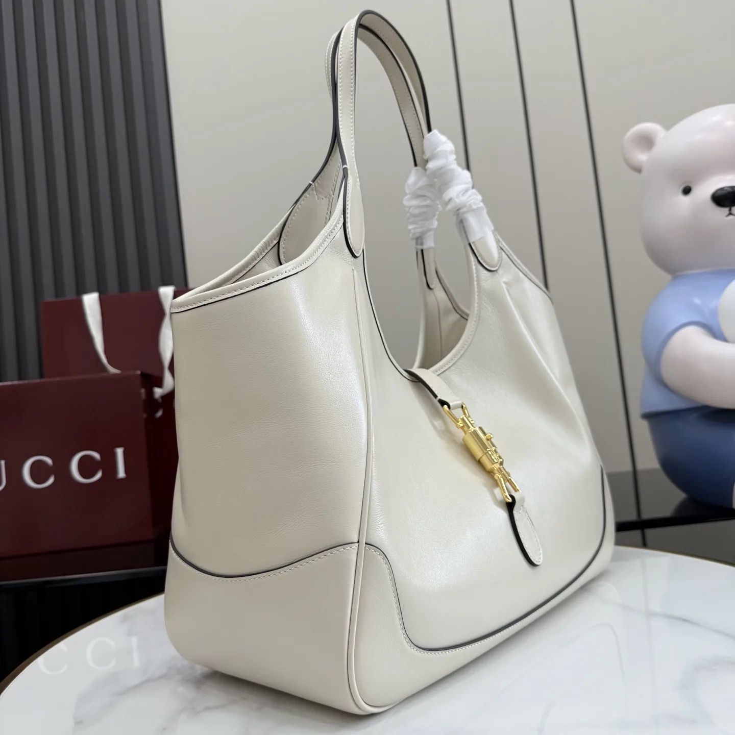 Gucci White Quilted Leather Tote Bag product photo from LabelPicks