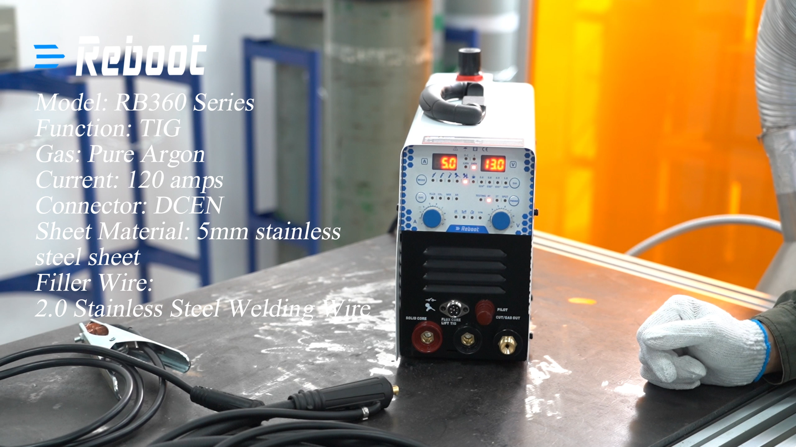 Reboot 130A Plasma Cutter Welder Combo 120V/240V Dual Voltage Plasma Cutter Machine 1/2 Inch Clean Cut 5/8 Inch Max Cut Gas MIG/Flux Core/Stick/LIFT TIG/Aluminum Welding with Spool Gun