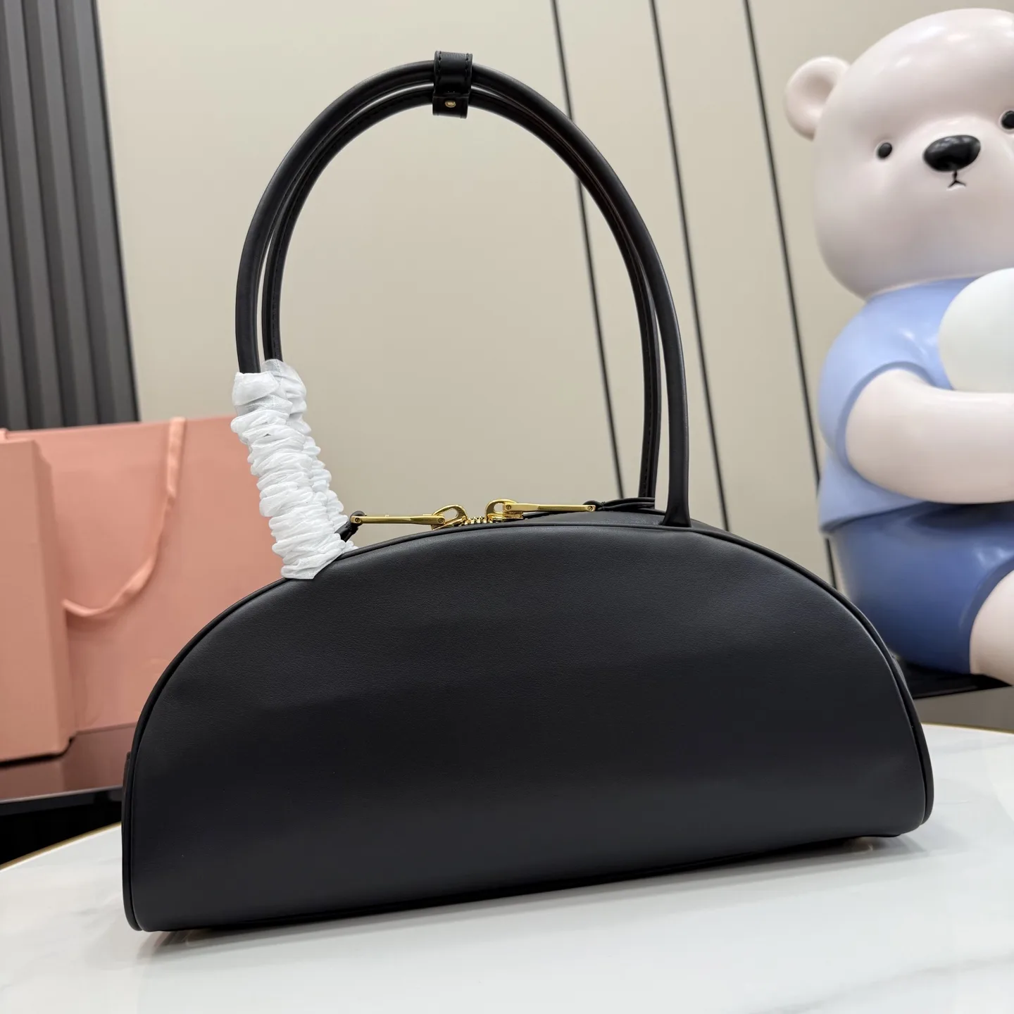 Miu Miu Black Calfskin Top Handle Bag product photo from LabelPicks