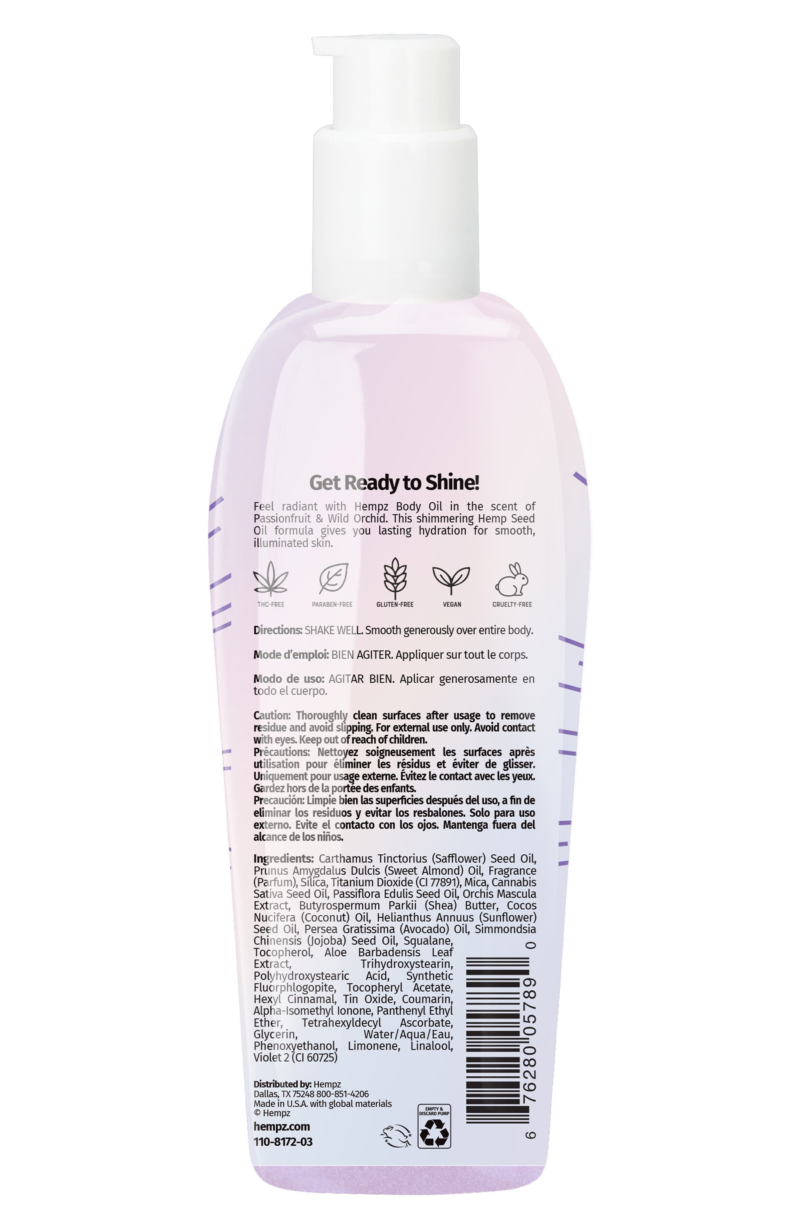 HEMPZ Star Dust Body Oil