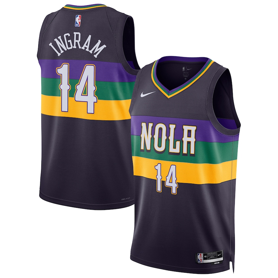 Brandon Ingram New Orleans Pelicans Nike Unisex 2022/23 Swingman Jersey - City Edition - Purple