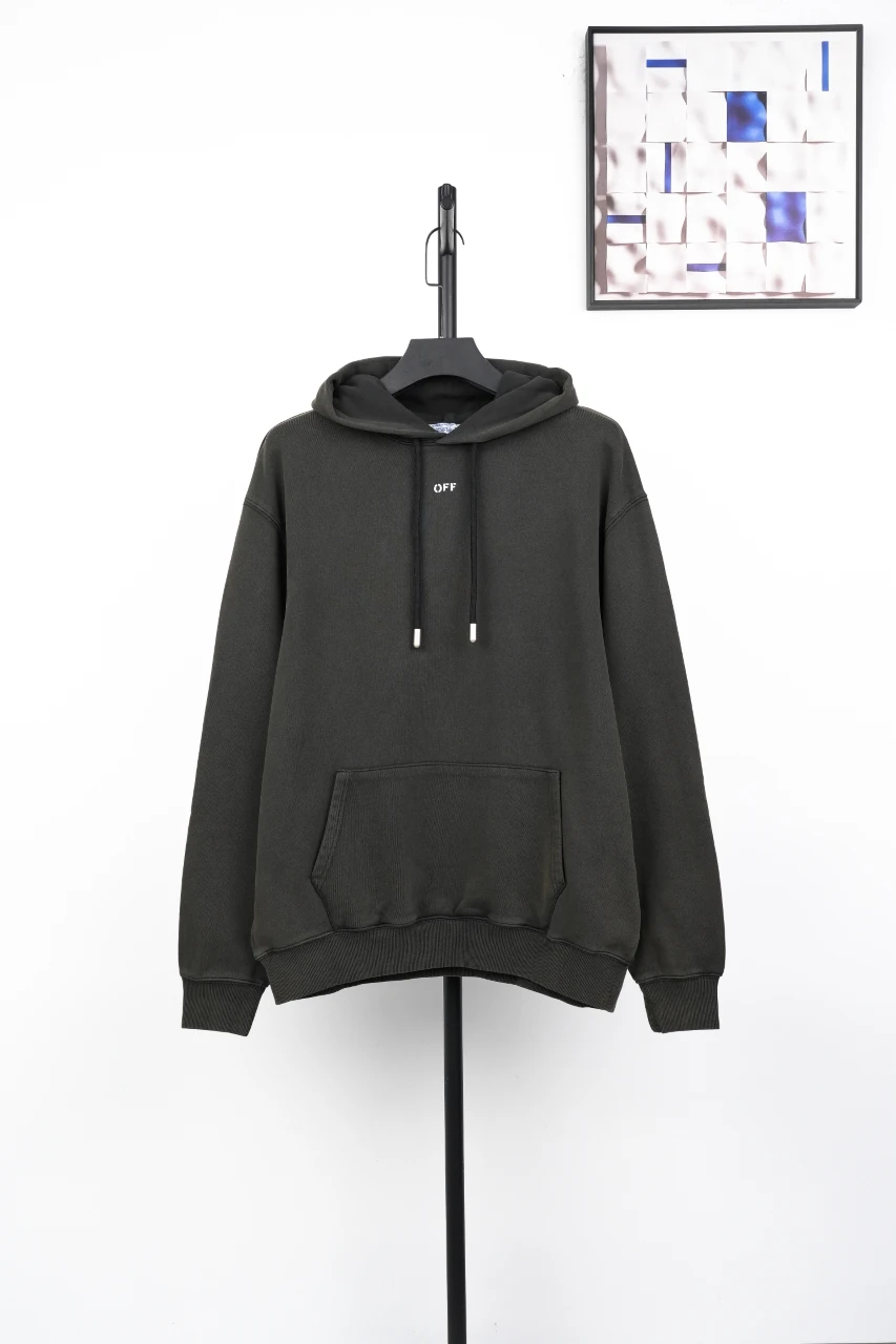 Off-White Black Madonna Painting Back Graphic Hoodie product photo from LabelPicks