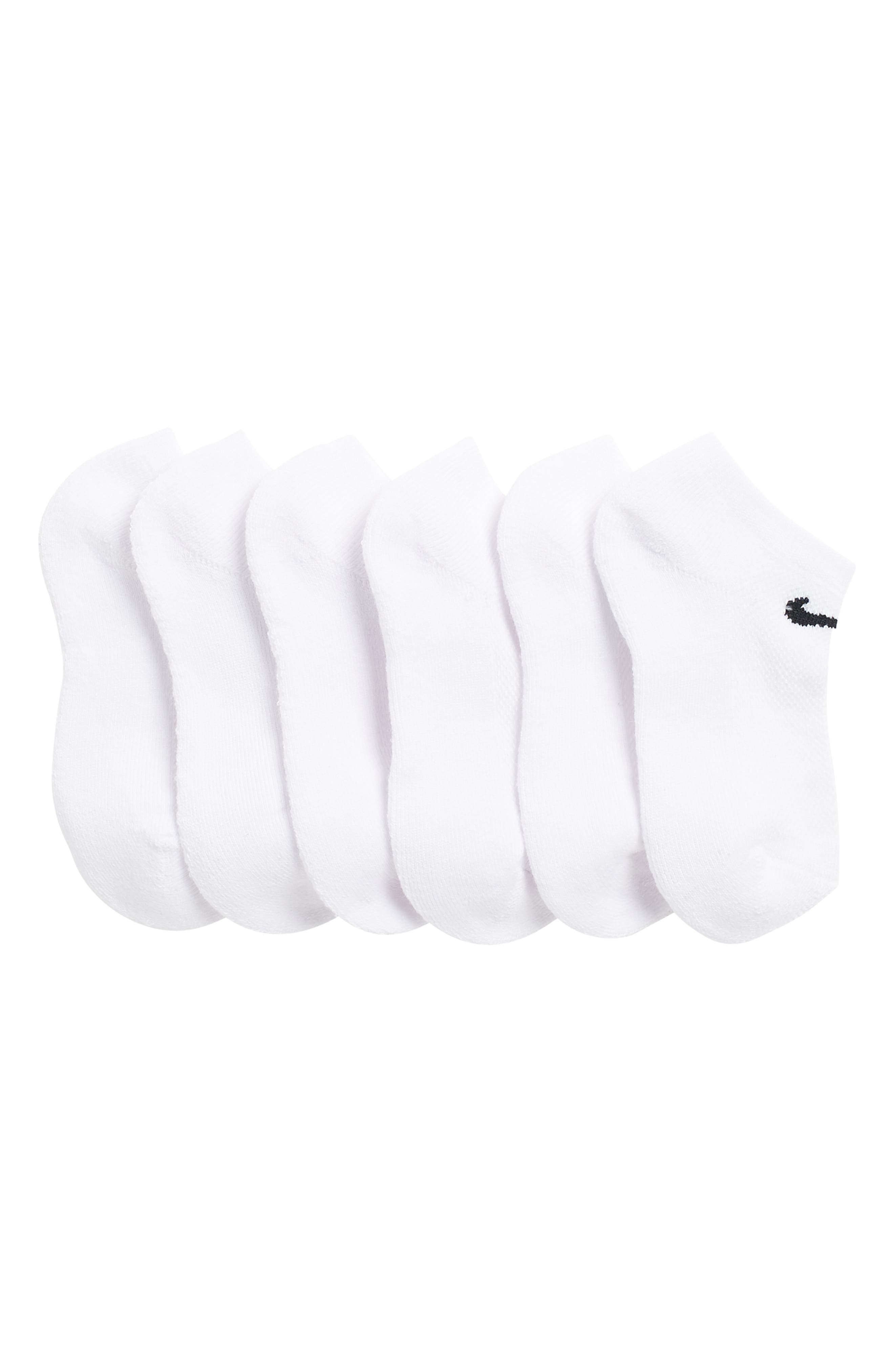Nike Kids' 6-Pack Mesh Cushion No-Show Socks