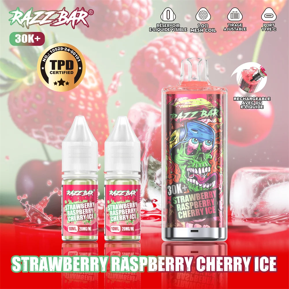 Razz Bar 30K+ Disposable Vape (2%, 30000 Puffs)