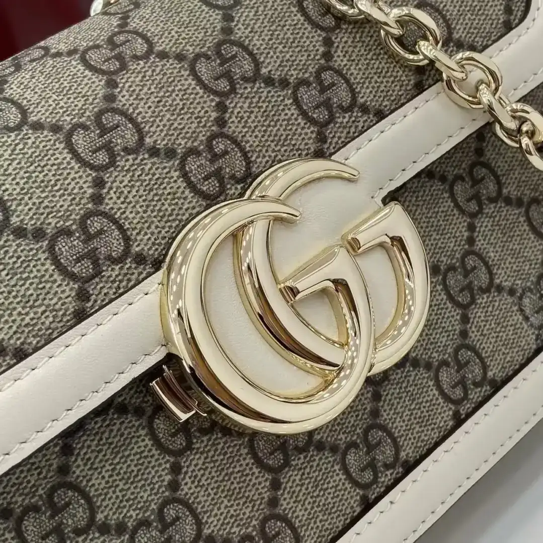 Gucci White Monogram Canvas Crossbody Bag product photo from LabelPicks