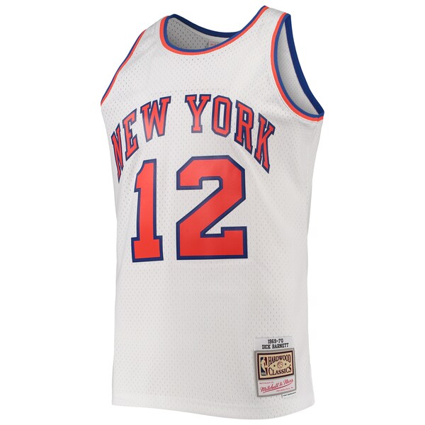 Dick Barnett New York Knicks 1969/70 Hardwood Classics Swingman Jersey - White