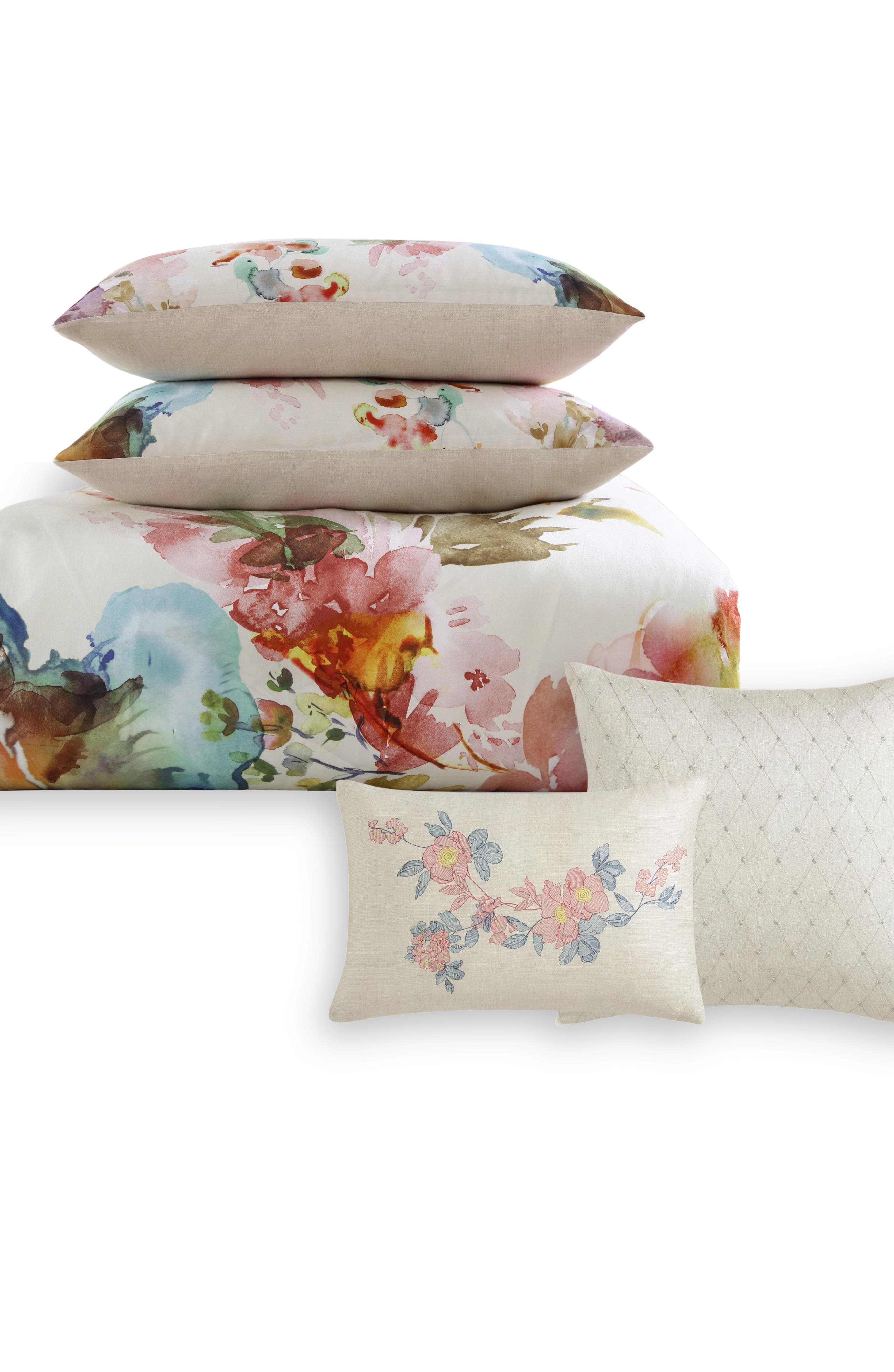 Bebejan Antique Flowers Cotton 5-Piece Reversible Comforter Set
