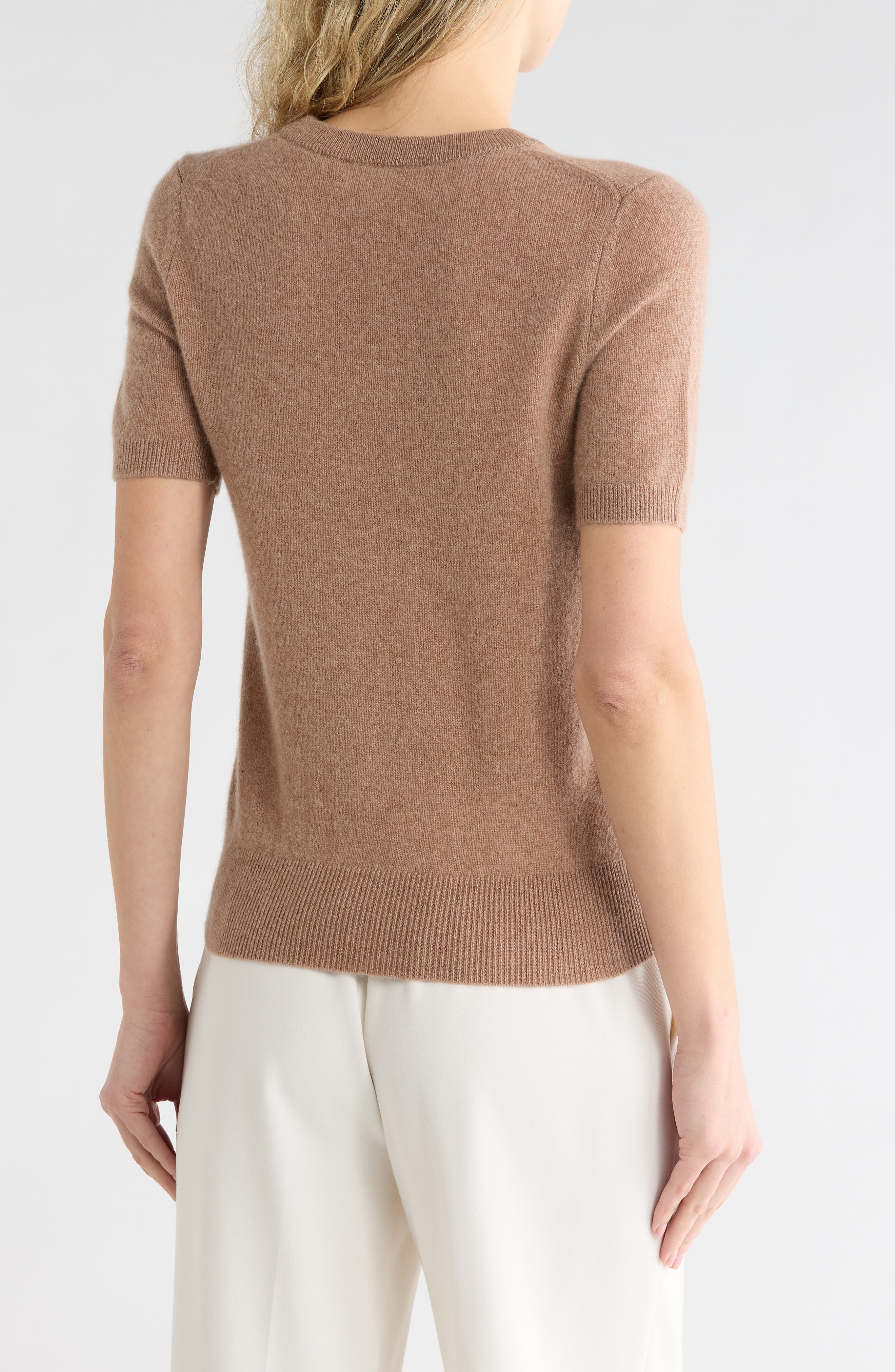 Nordstrom Short Sleeve Cashmere Sweater