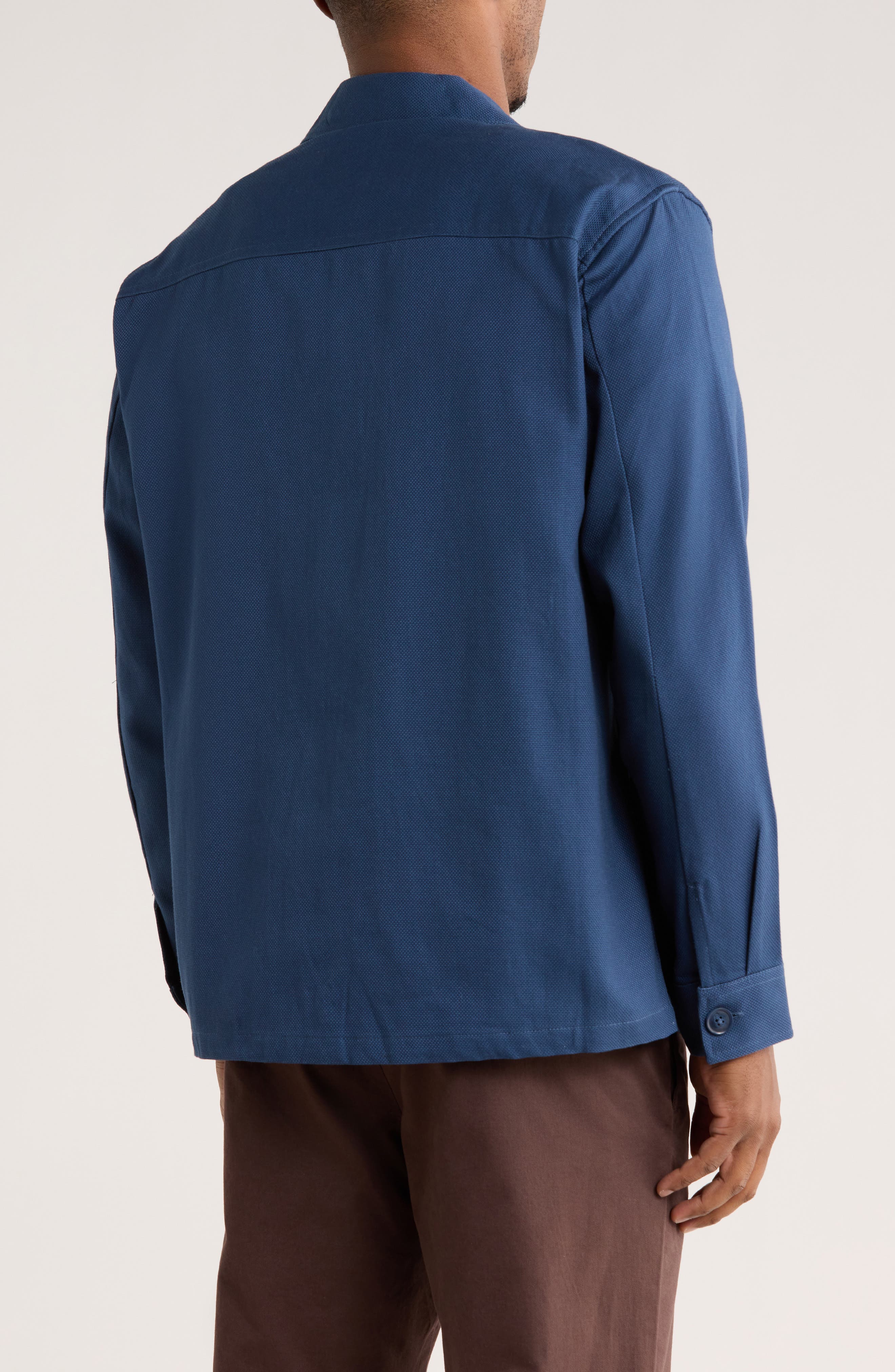 Scotch & Soda Textured Cotton Shirt Jacket