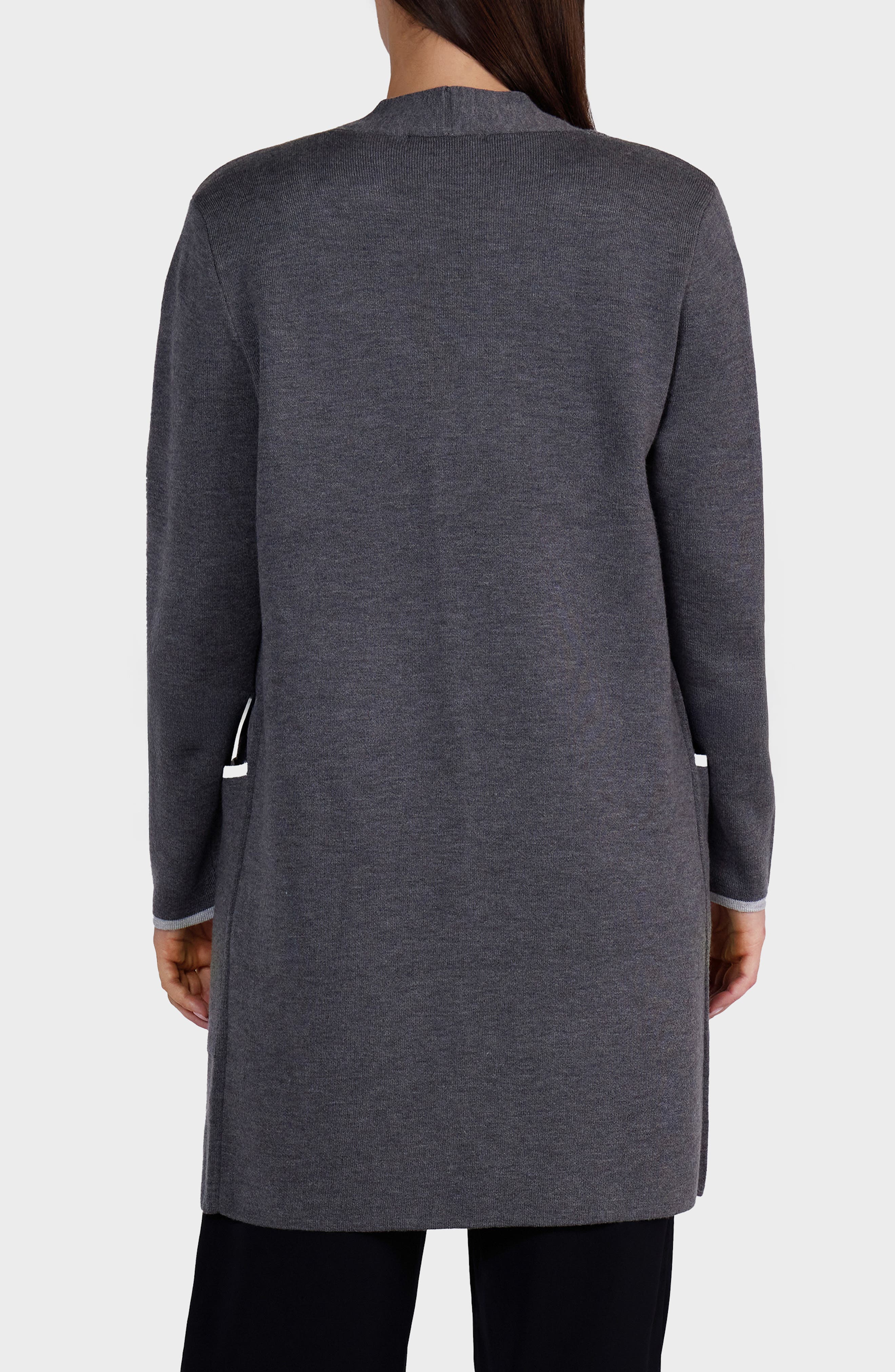 matty m. Cornella Double Knit Open Front Cardigan