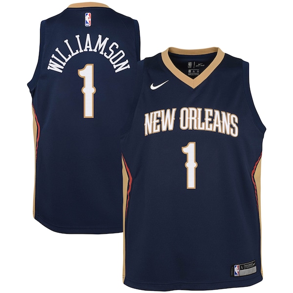 Zion Williamson New Orleans Pelicans Nike Youth Swingman Jersey - Icon Edition - Navy/White