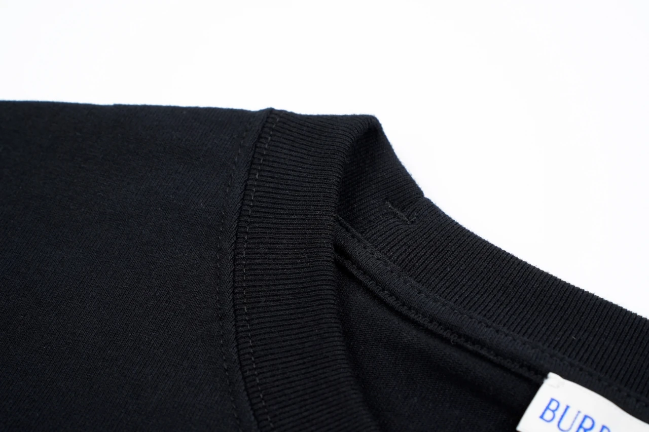 Burberry Black Flocked Letter Crewneck T-Shirt product photo from LabelPicks