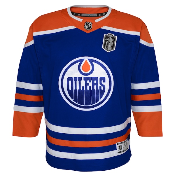 Edmonton Oilers Youth 2025 Stanley Cup Final Home Premier Jersey - Royal
