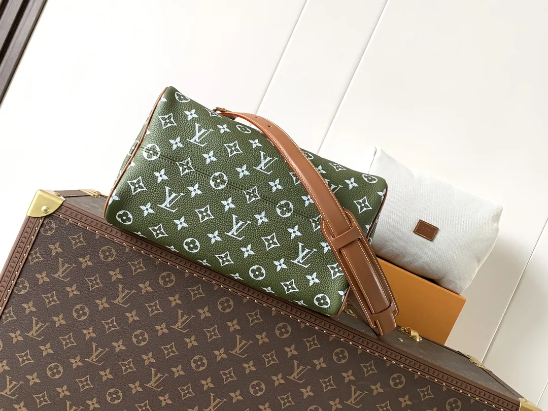 Louis Vuitton Speedy Black Grained Leather Top Handle Bag product photo from LabelPicks