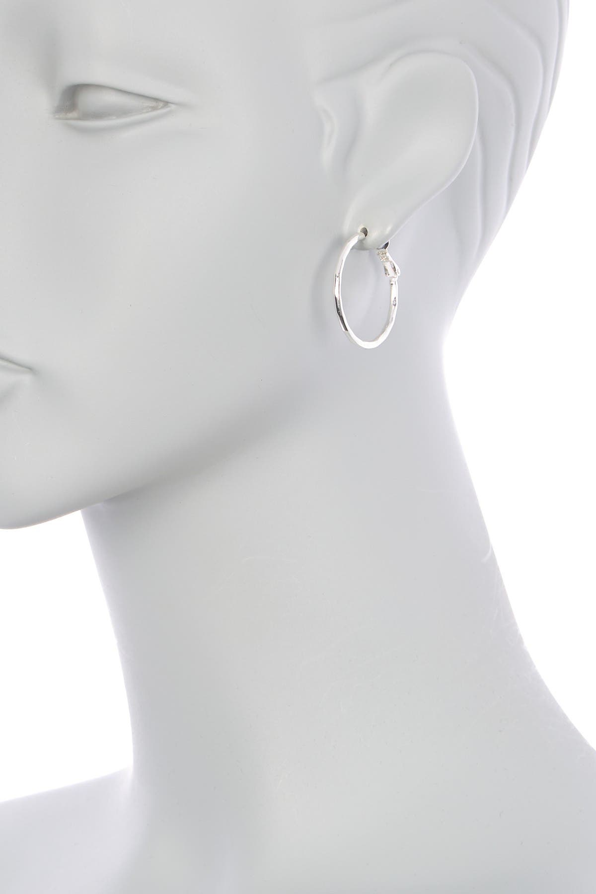 NORDSTROM RACK 30mm Textured Hoop Earrings