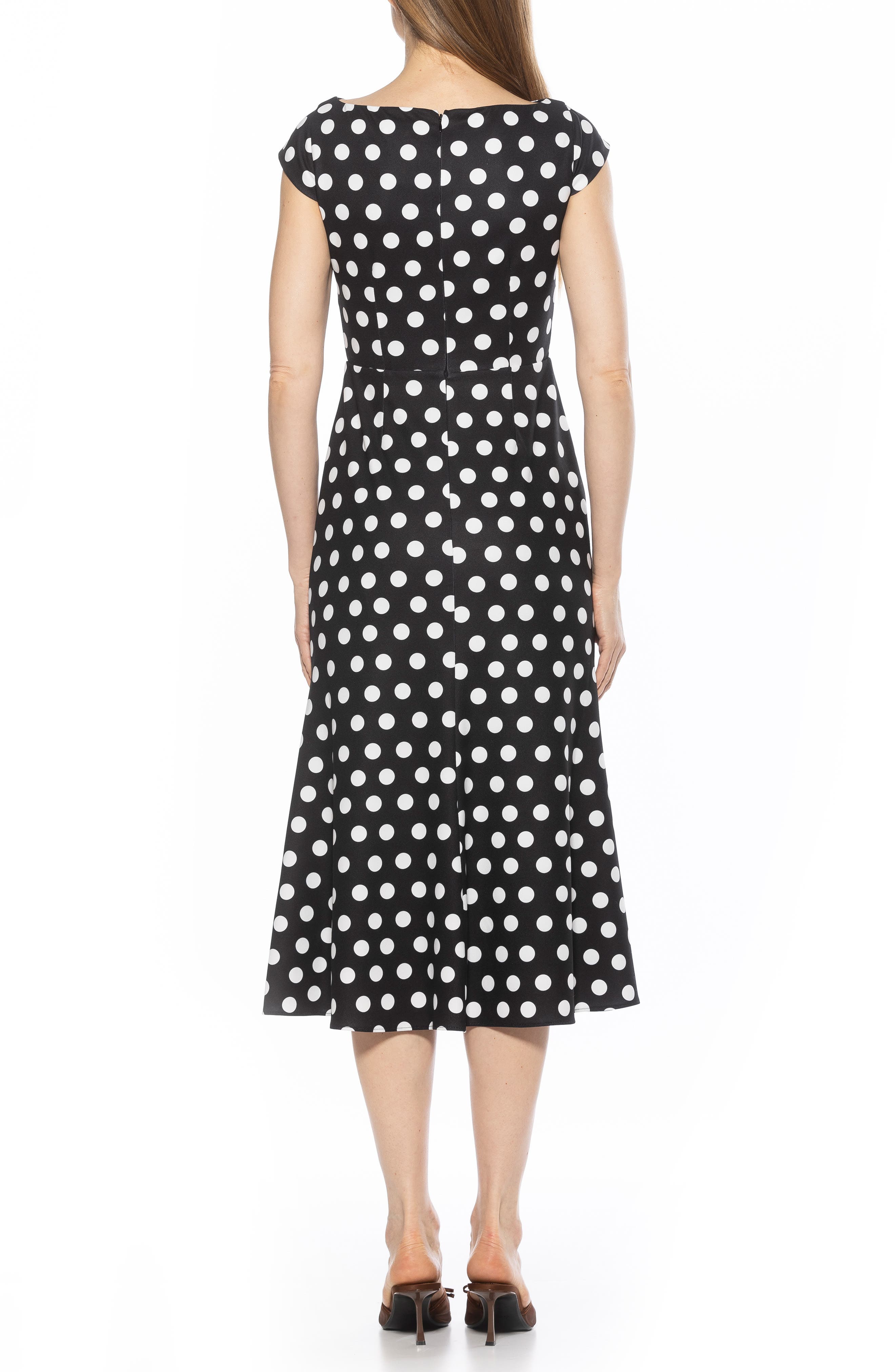 Alexia Admor Loreli Boat Neck Midi Dress