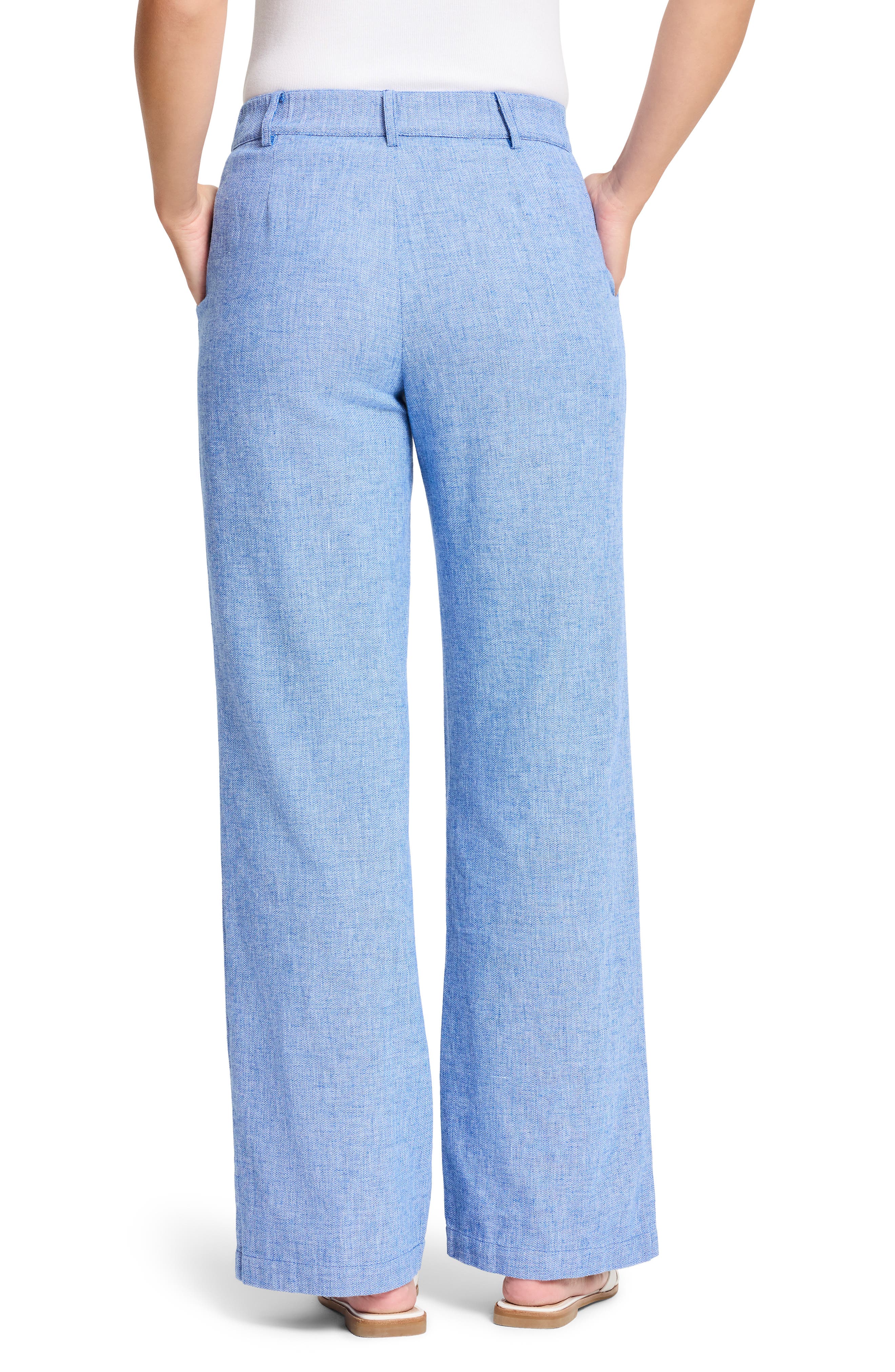 NIC+ZOE Eliot Cotton & Linen Wide Leg Pants