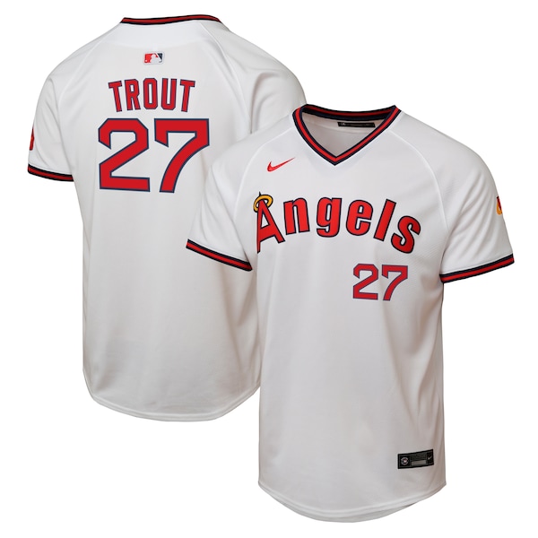 Mike Trout Los Angeles Angels Nike Youth Alternate 2 Limited Player Jersey - White