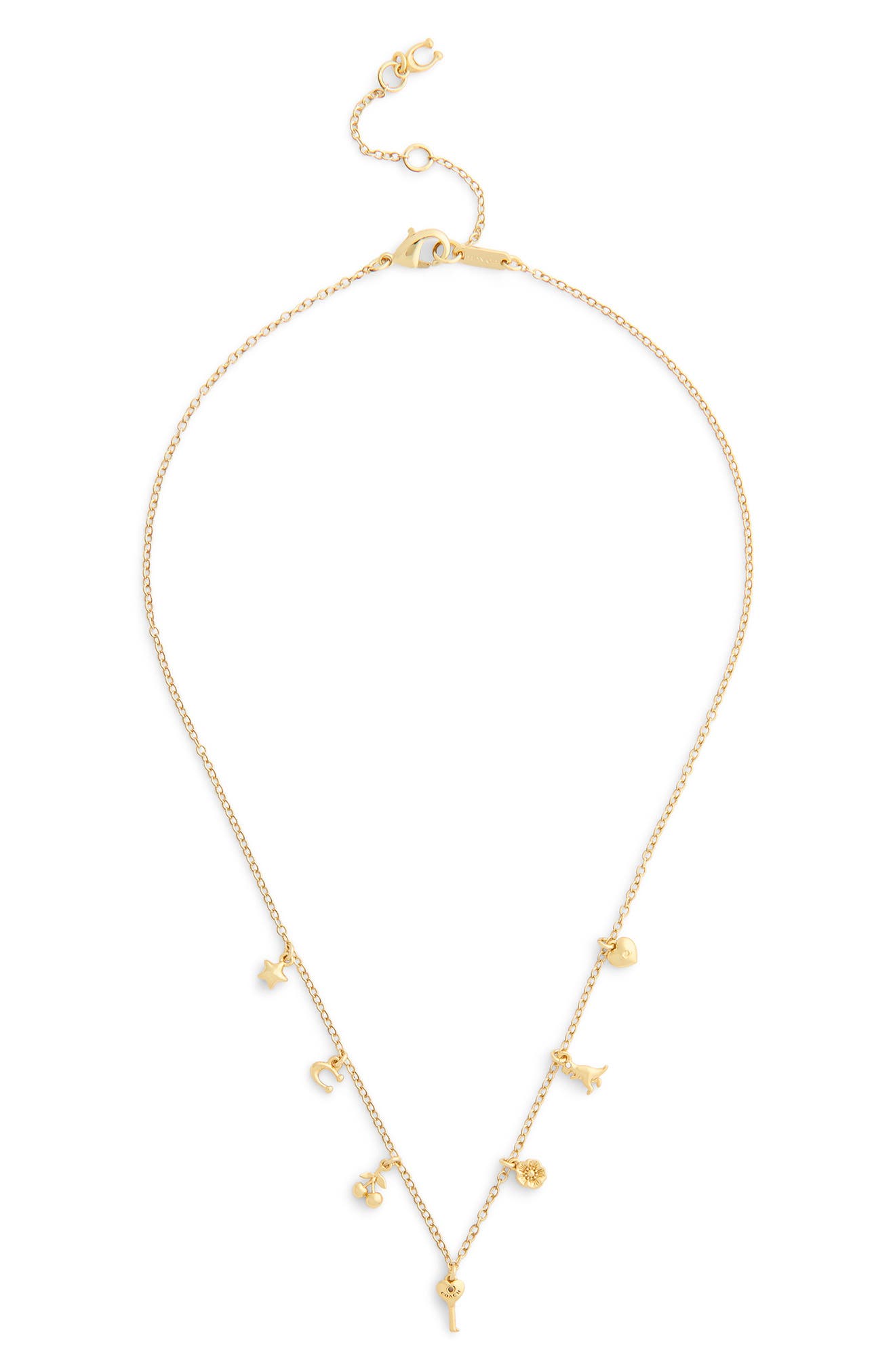 COACH Classic Mini Charm Necklace