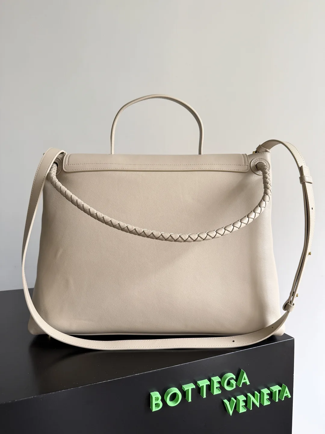 Bottega Veneta Knot Intrecciato Woven Leather Top Handle Bag product photo from LabelPicks
