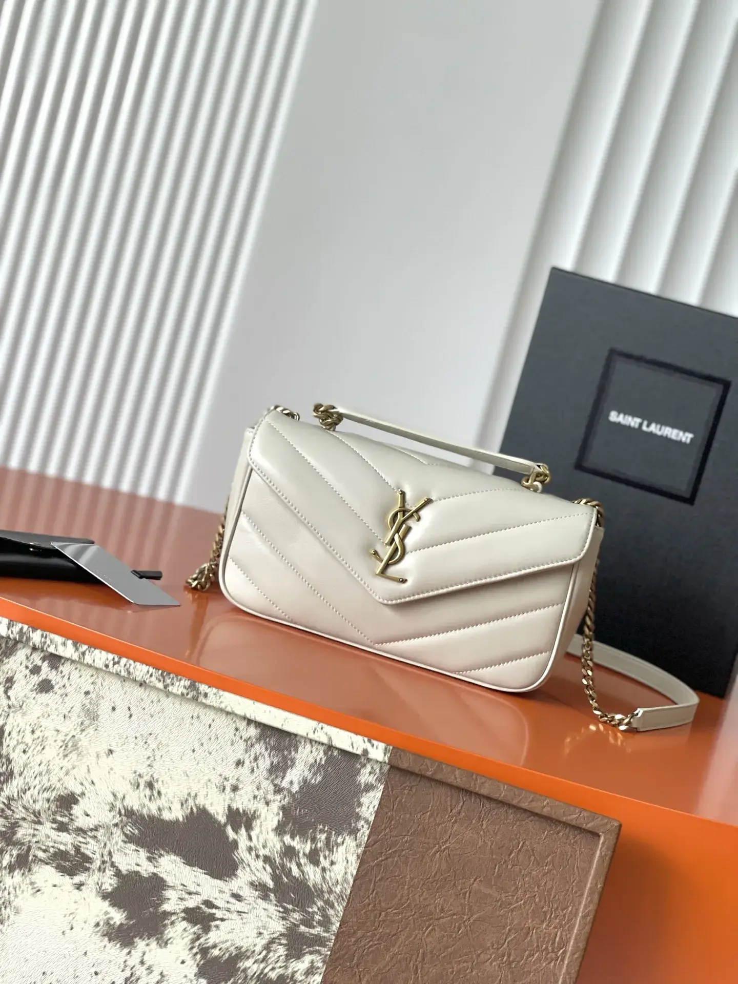 Saint Laurent Lambskin Loulou Crossbody Bag product photo from LabelPicks