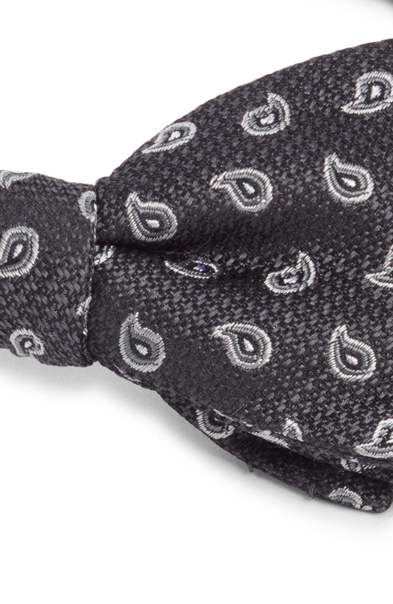 Nordstrom Paisley Jacquard Pre-Tied Silk Bow Tie