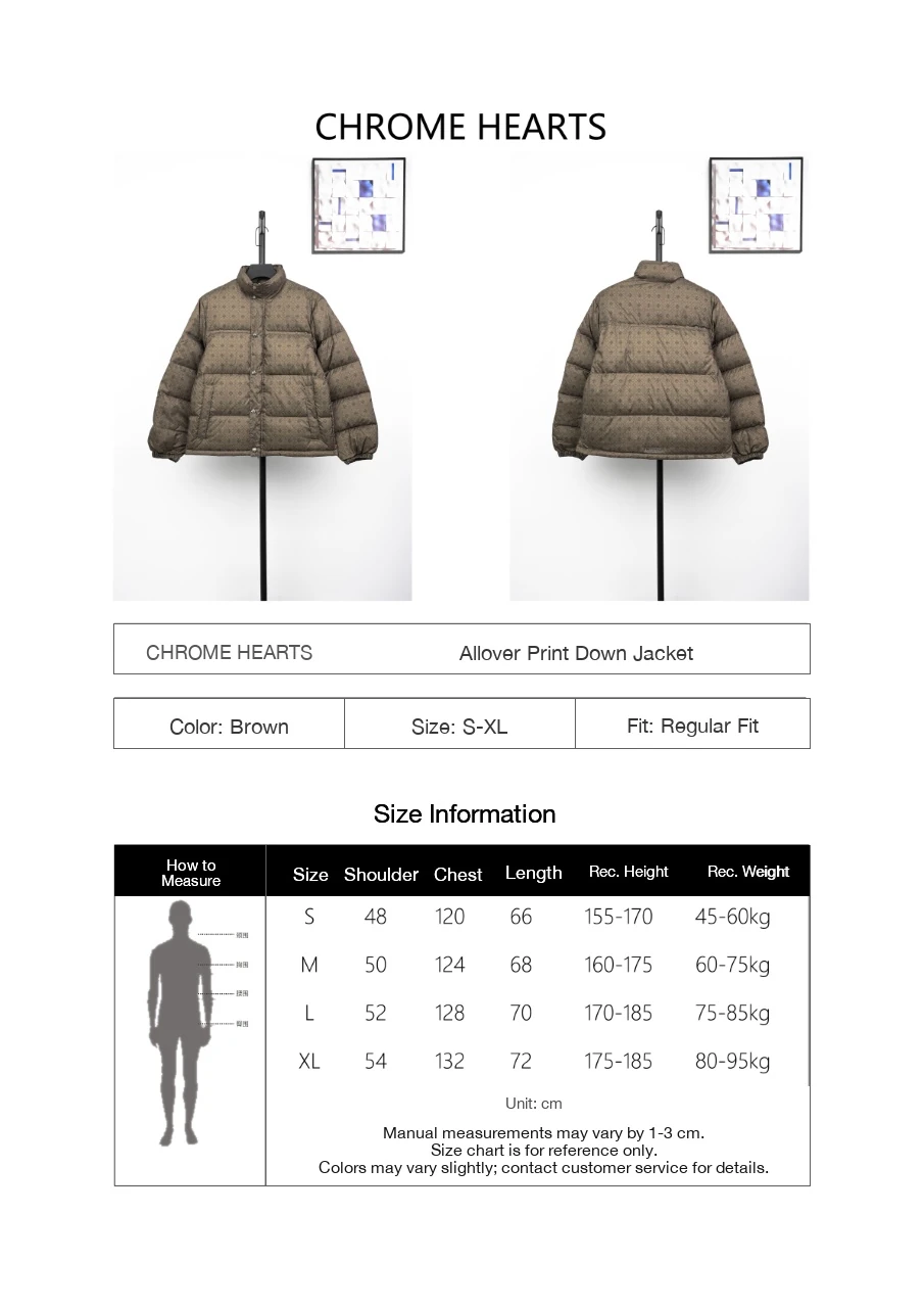 Chrome Hearts Army Green Tonal Allover Puffer Jacket product photo from LabelPicks