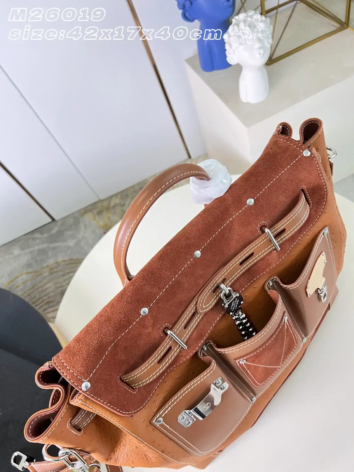 Louis Vuitton Suede Leather Tote Bag product photo from LabelPicks