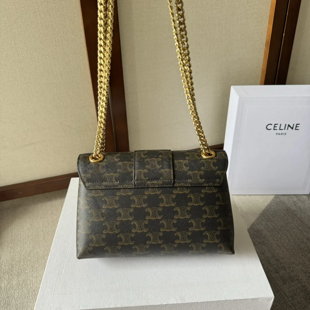 Celine Triomphe Grained Leather Crossbody Bag product photo from LabelPicks