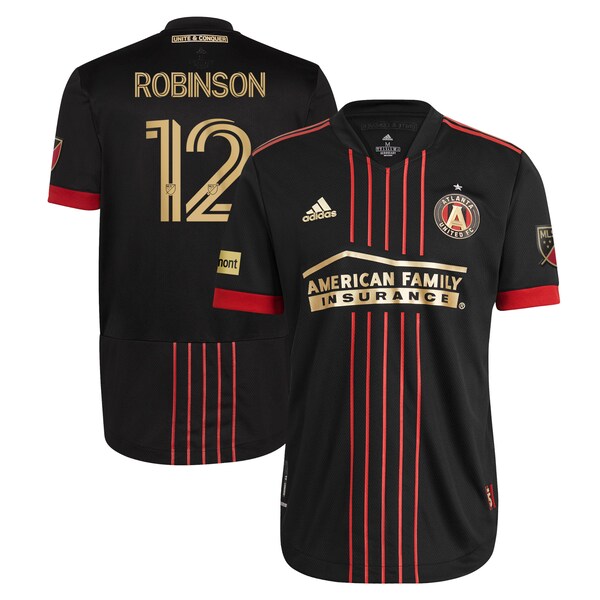 Miles Robinson Atlanta United FC adidas 2021 The BLVCK Kit Authentic Jersey
