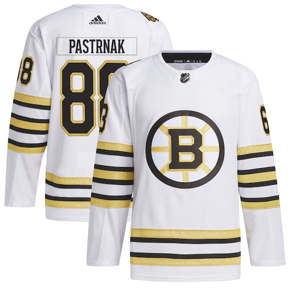 David Pastrnak Boston Bruins adidas  Primegreen Authentic Player Jersey - White/Black