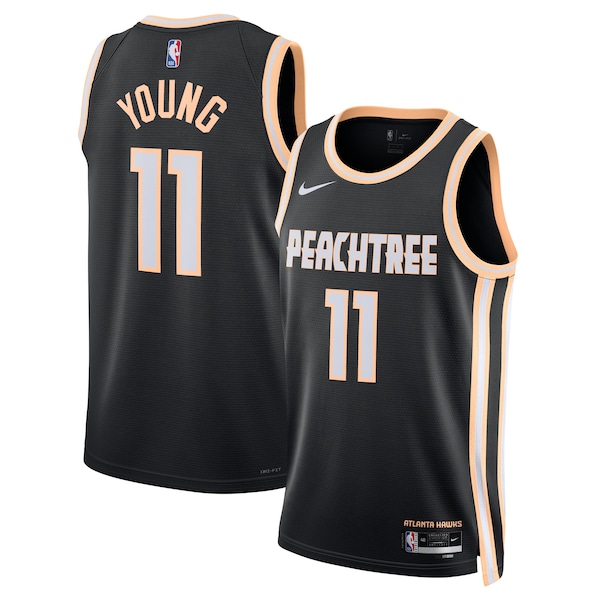 Trae Young Atlanta Hawks Nike Unisex 2025/26 Swingman Jersey - Black - City Edition