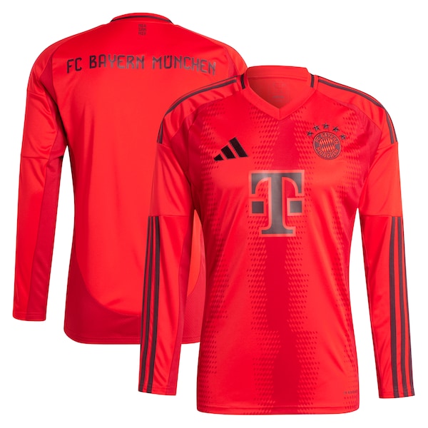 Bayern Munich adidas 2024/25 Home Replica Long Sleeve Blank Jersey - Red