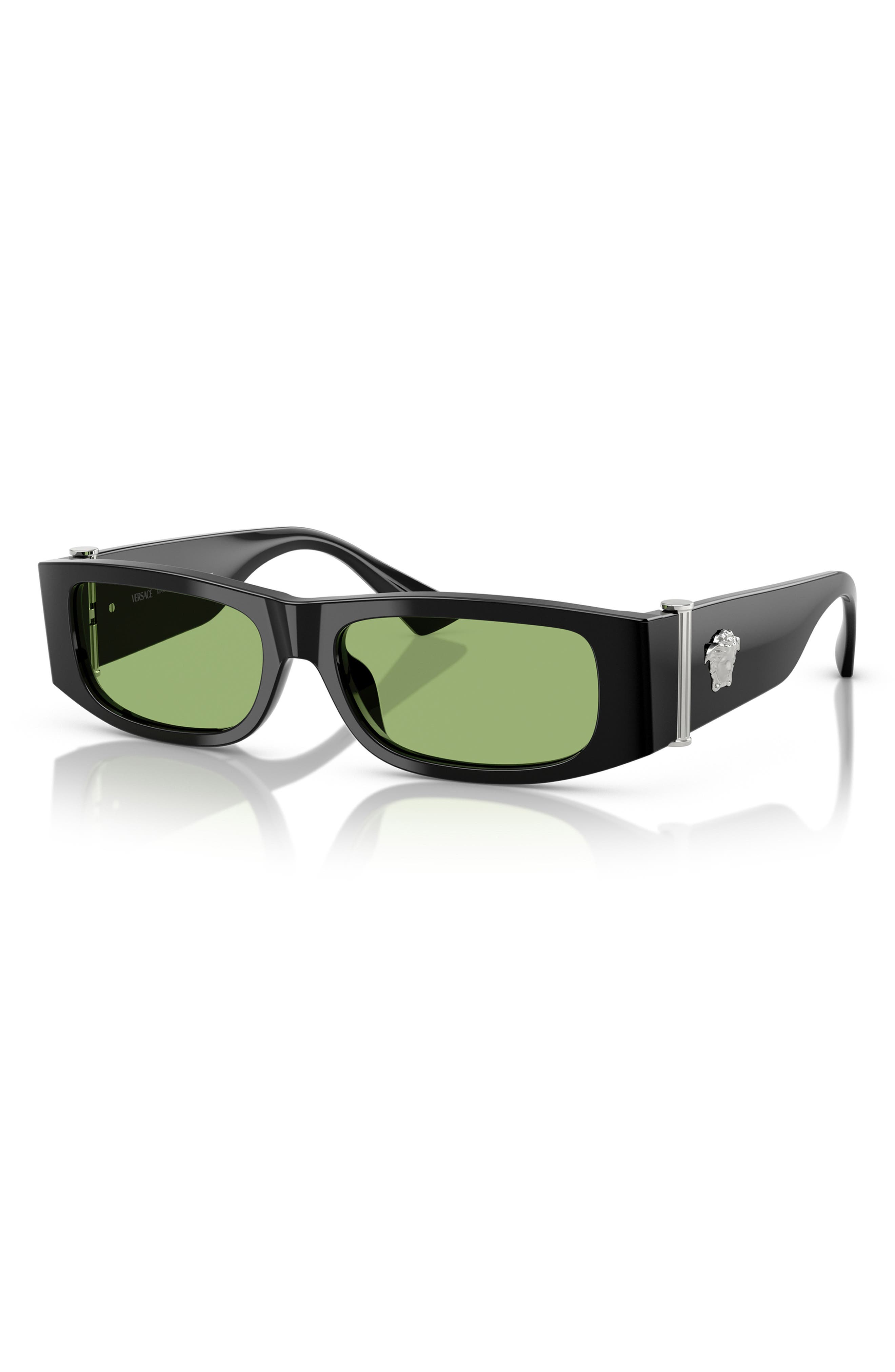 Versace 55mm Rectangular Sunglasses