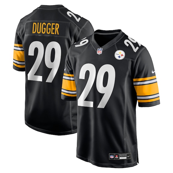 Kyle Dugger Pittsburgh Steelers Nike Team  Game Jersey -  Black