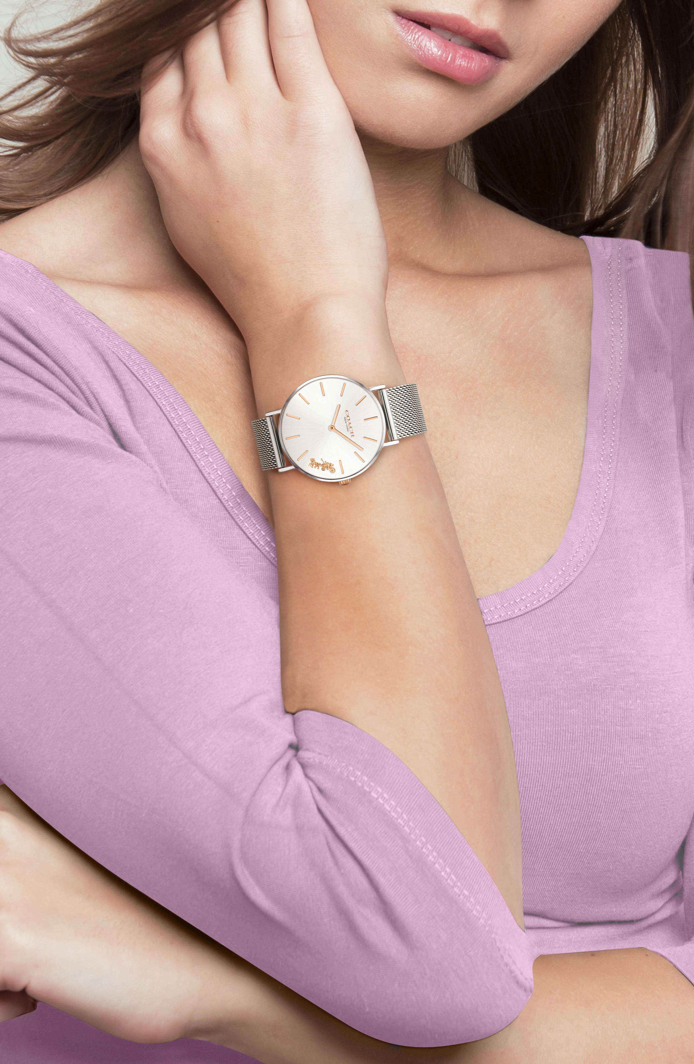 COACH Perry Mesh Strap Watch, 36mm