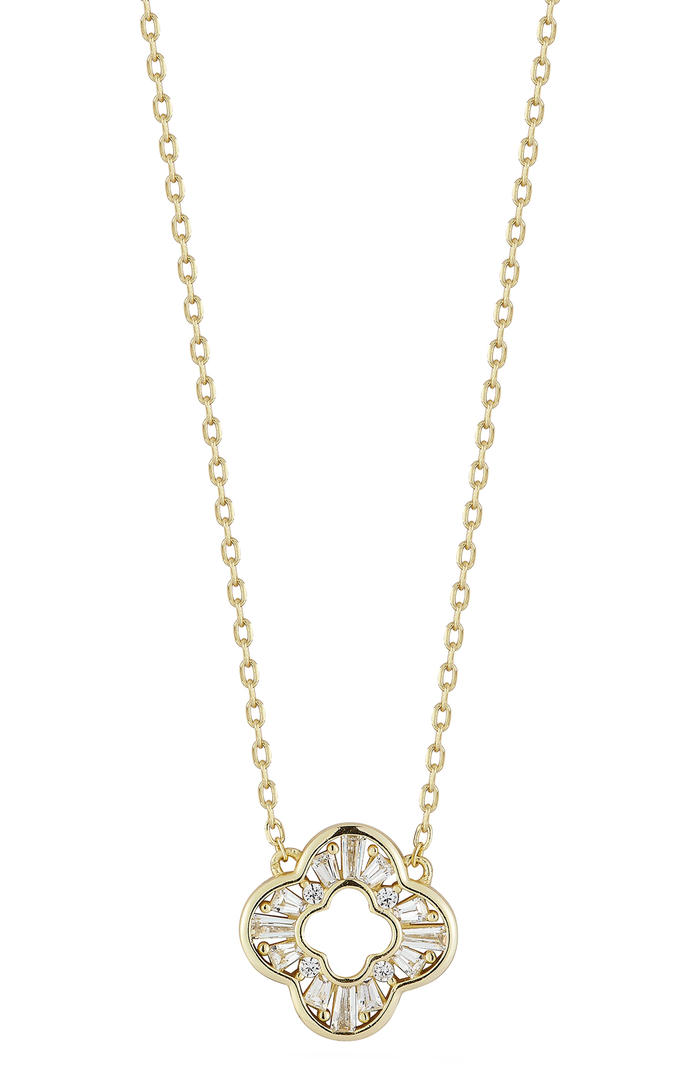 GLAZE JEWELRY Clover Pendant Necklace