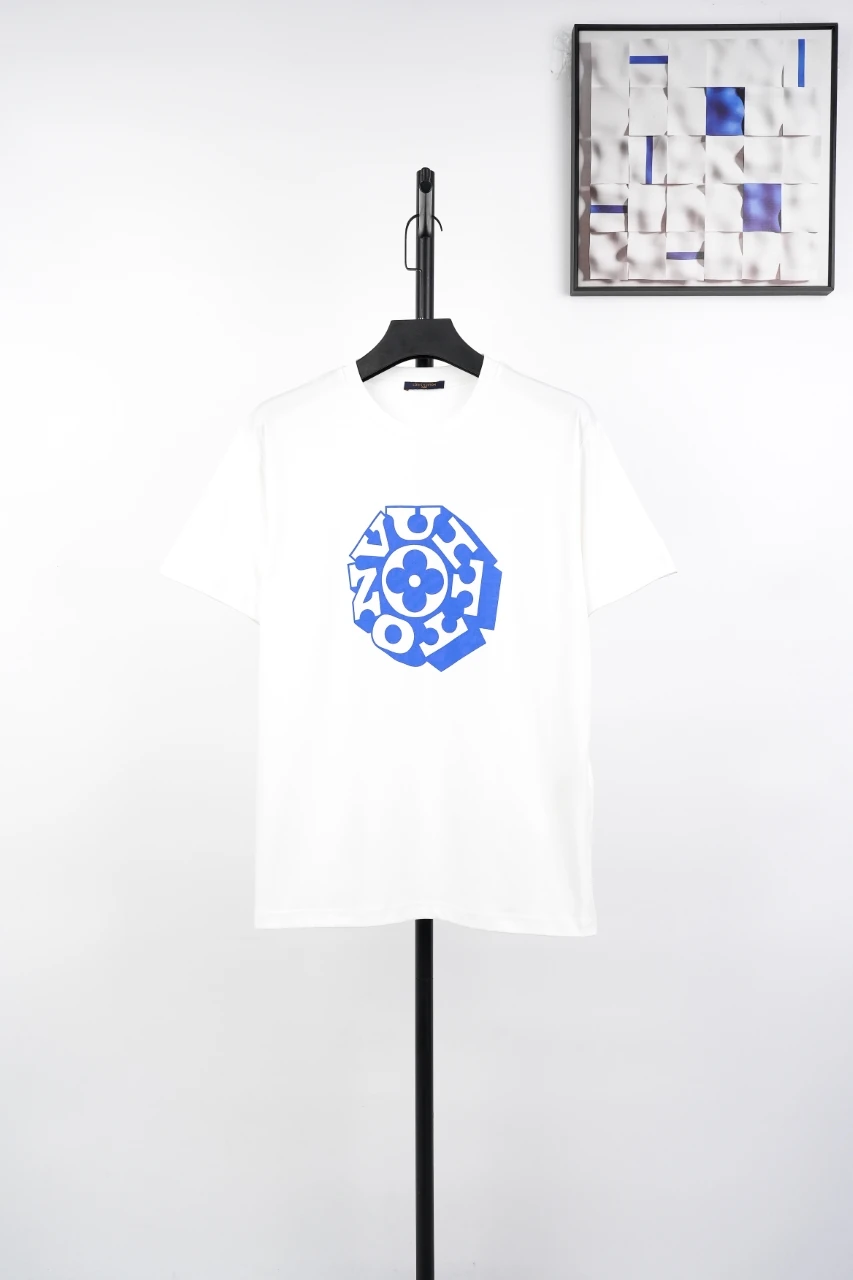 Louis Vuitton White Clover Print T-Shirt product photo from LabelPicks