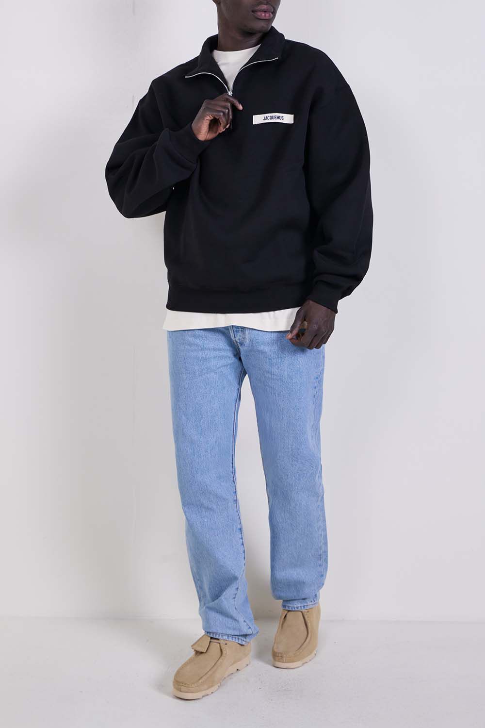 JACQUEMUS סווטשירט חצי רוכסן