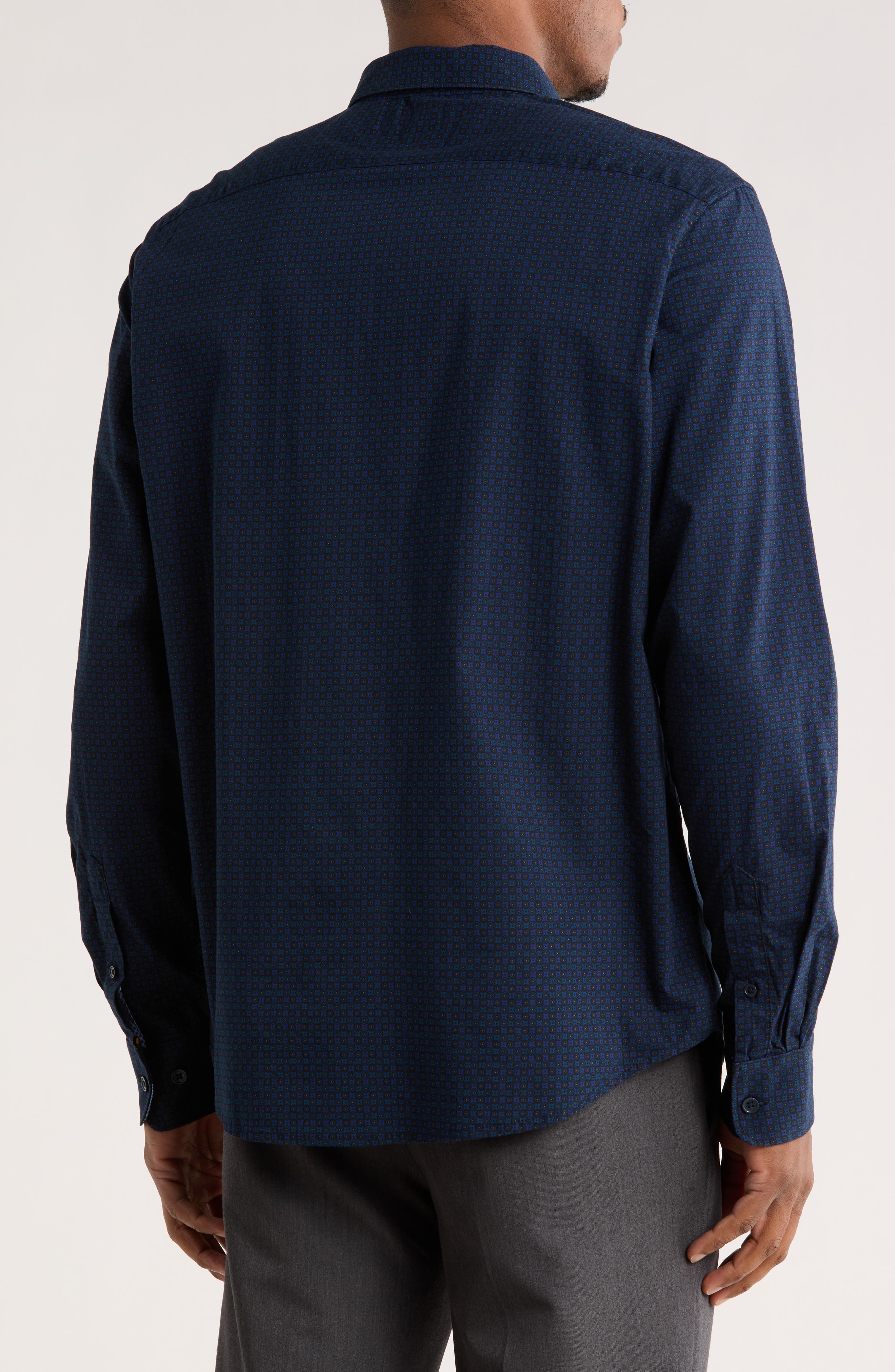 DENIM AND FLOWER Medallion Print Dress Shirt