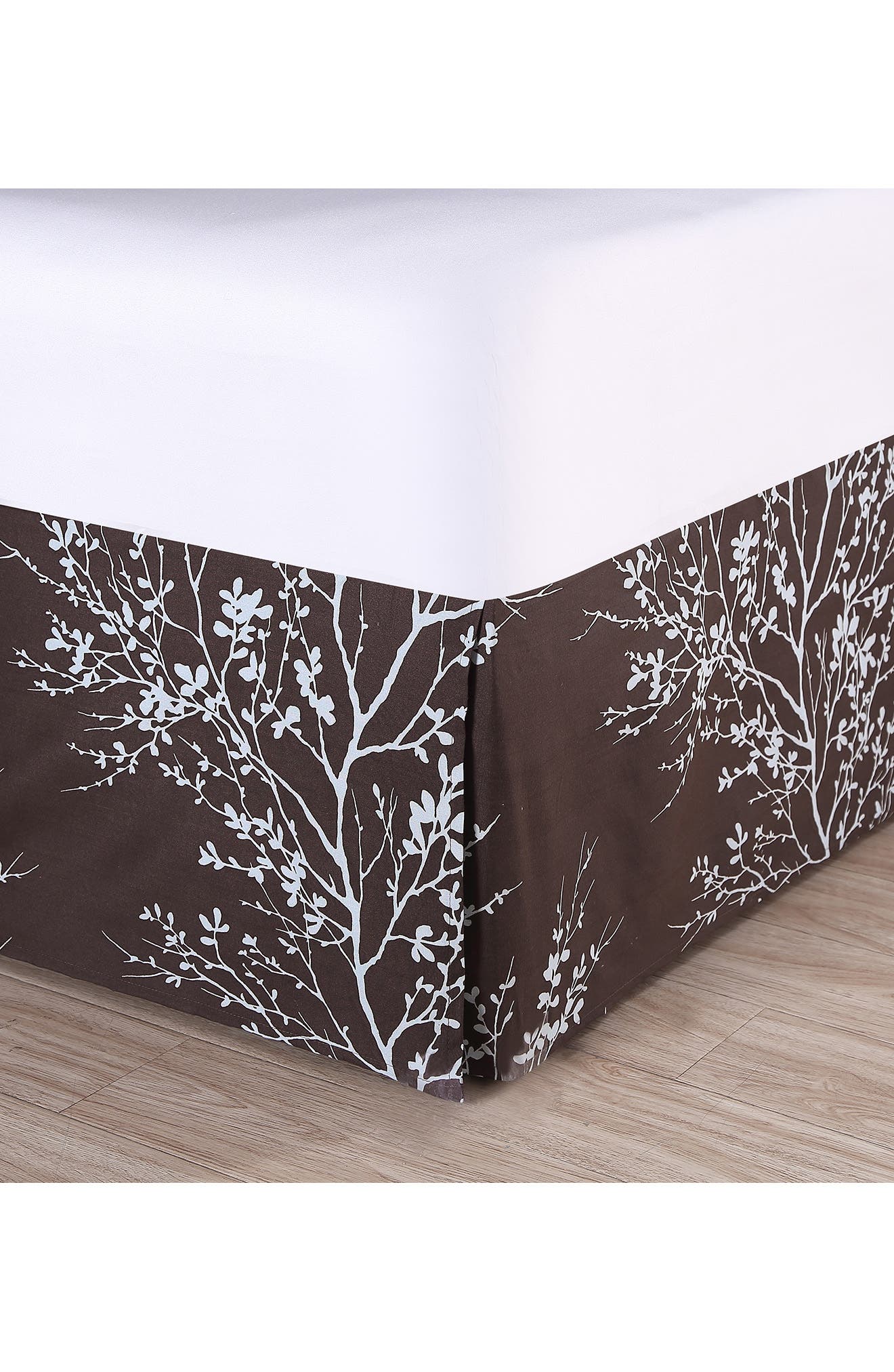 VCNY HOME 8-Piece Blue Chocolate Leaf Bedding Set