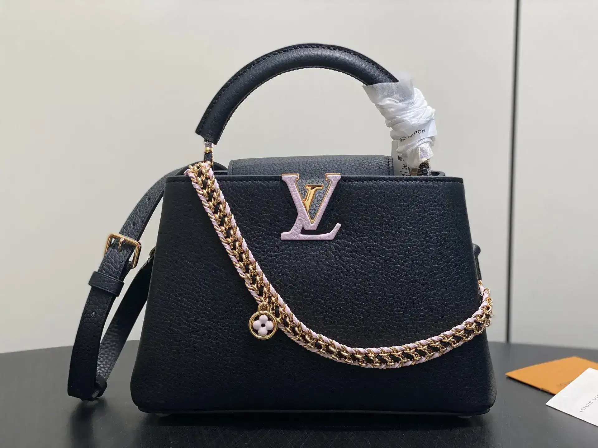 Louis Vuitton Black Capucines Top Handle Bag product photo from LabelPicks