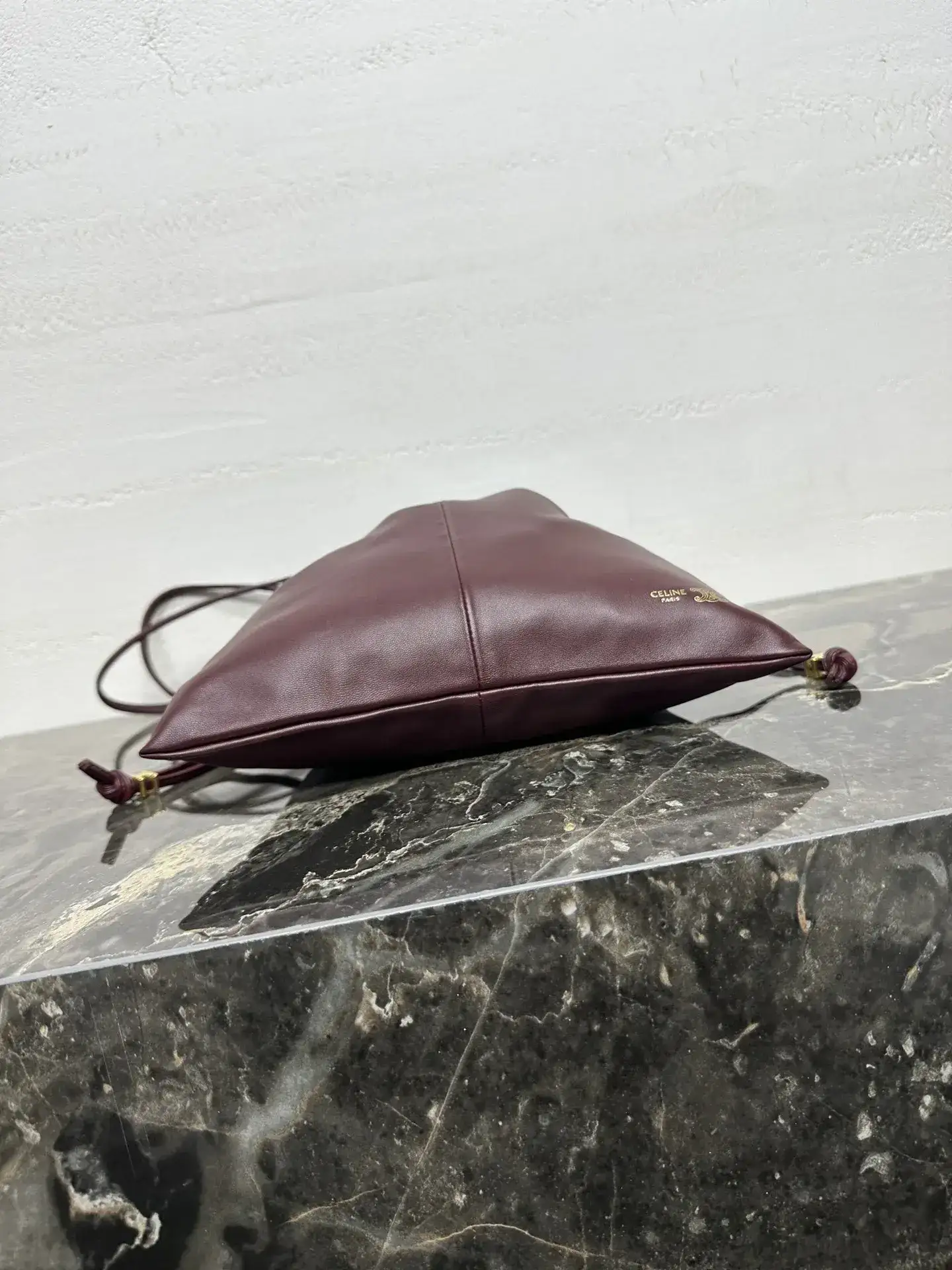 Celine Lambskin Crystal Pouch Bucket Bag product photo from LabelPicks