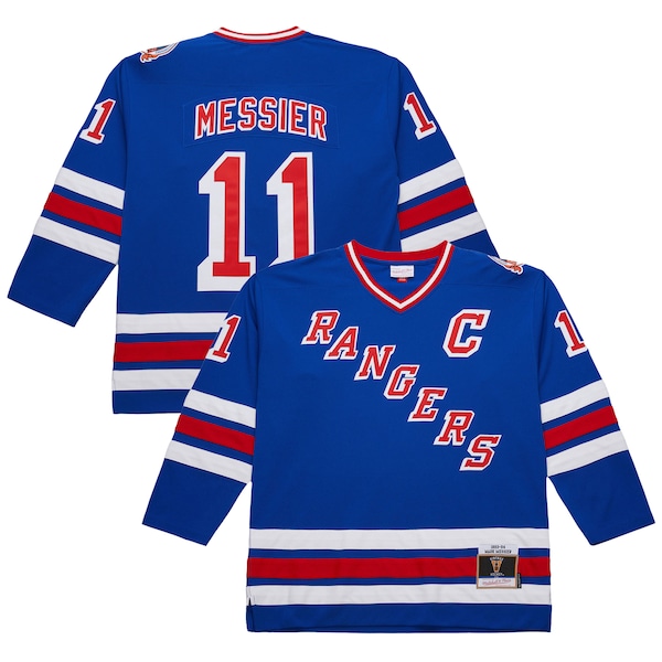 Mark Messier New York Rangers 1993-94 Power Play Jersey - Royal/White