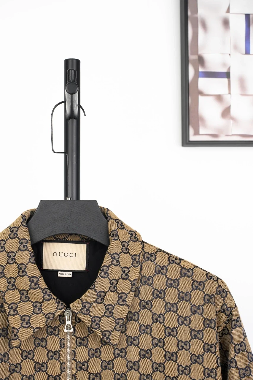 GUCCI Ebony GG Jacquard Cotton Jacket product photo from LabelPicks