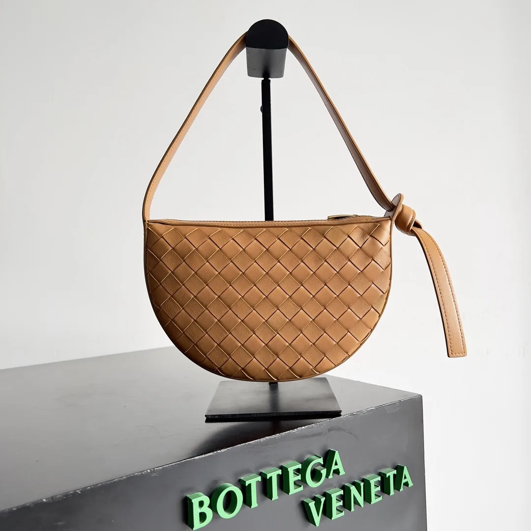 Bottega Veneta Pink Intrecciato Woven Leather Shoulder Bag product photo from LabelPicks