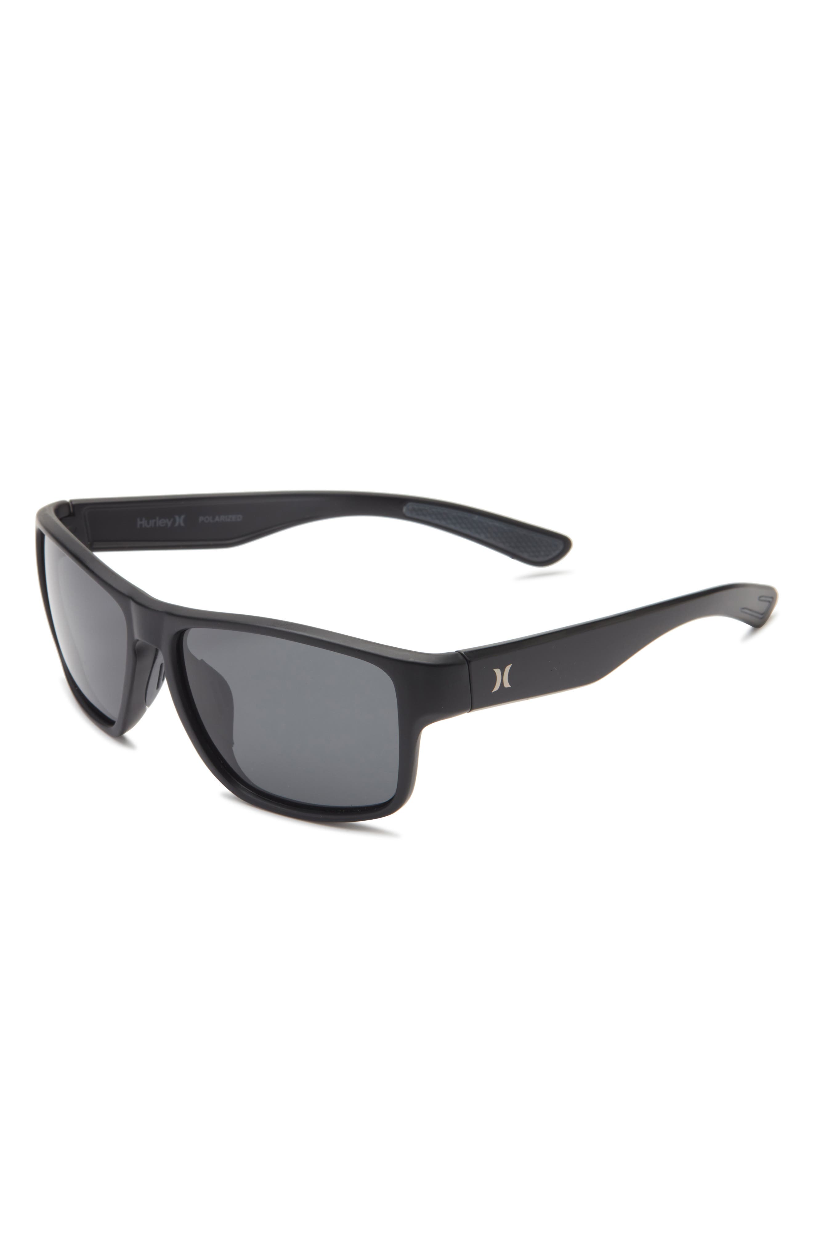 Hurley 58mm Polarized Square Sunglasses